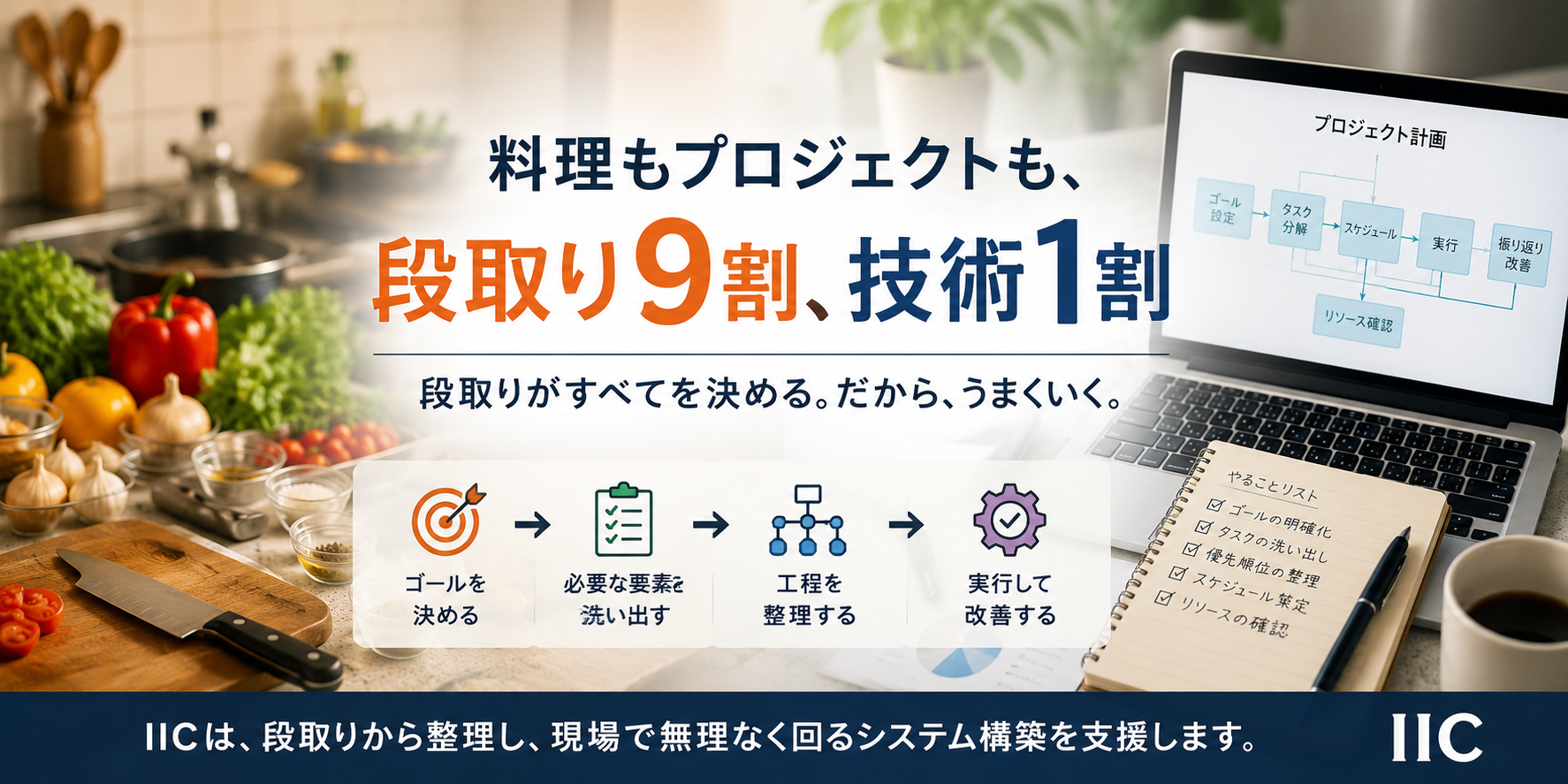 料理とプロジェクトマネジメントは似ているという話
